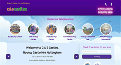 Desktop Screenshot of candscastles.co.uk